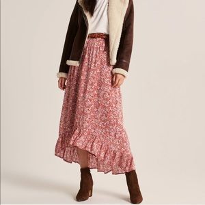 Abercrombie Ruffle Hem Maxi Skirt